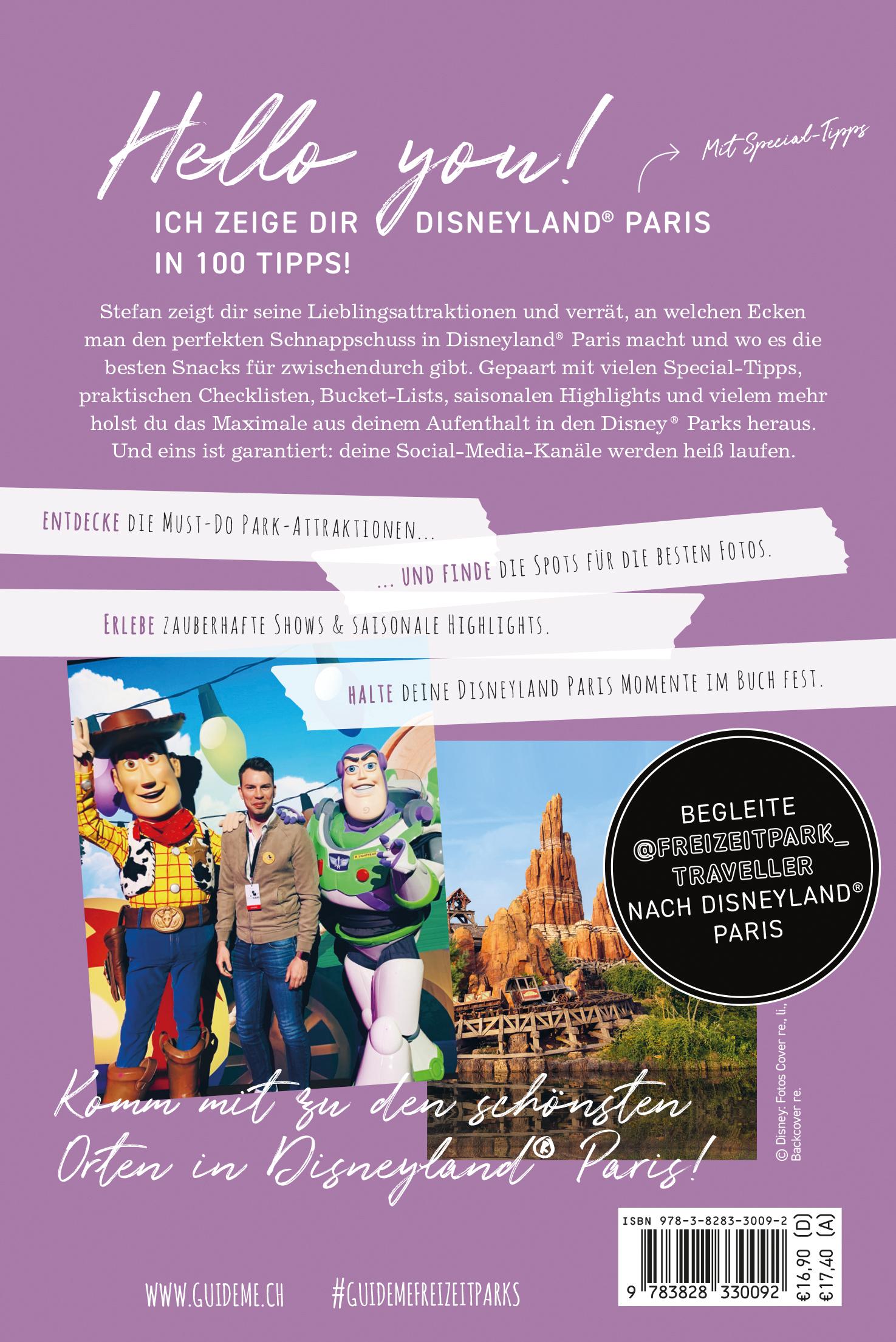 Rückseite: 9783828330092 | GuideMe Reiseführer Disneyland® Paris Freizeitpark Guide | Andter