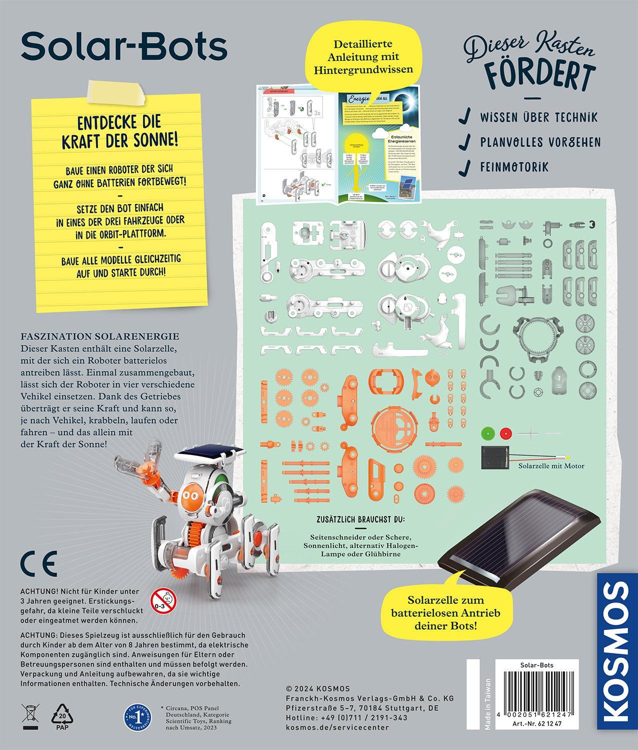Rückseite: 4002051621247 | Solar Bots | Experimentierkasten | Spiel | Deutsch | 2024 | Kosmos