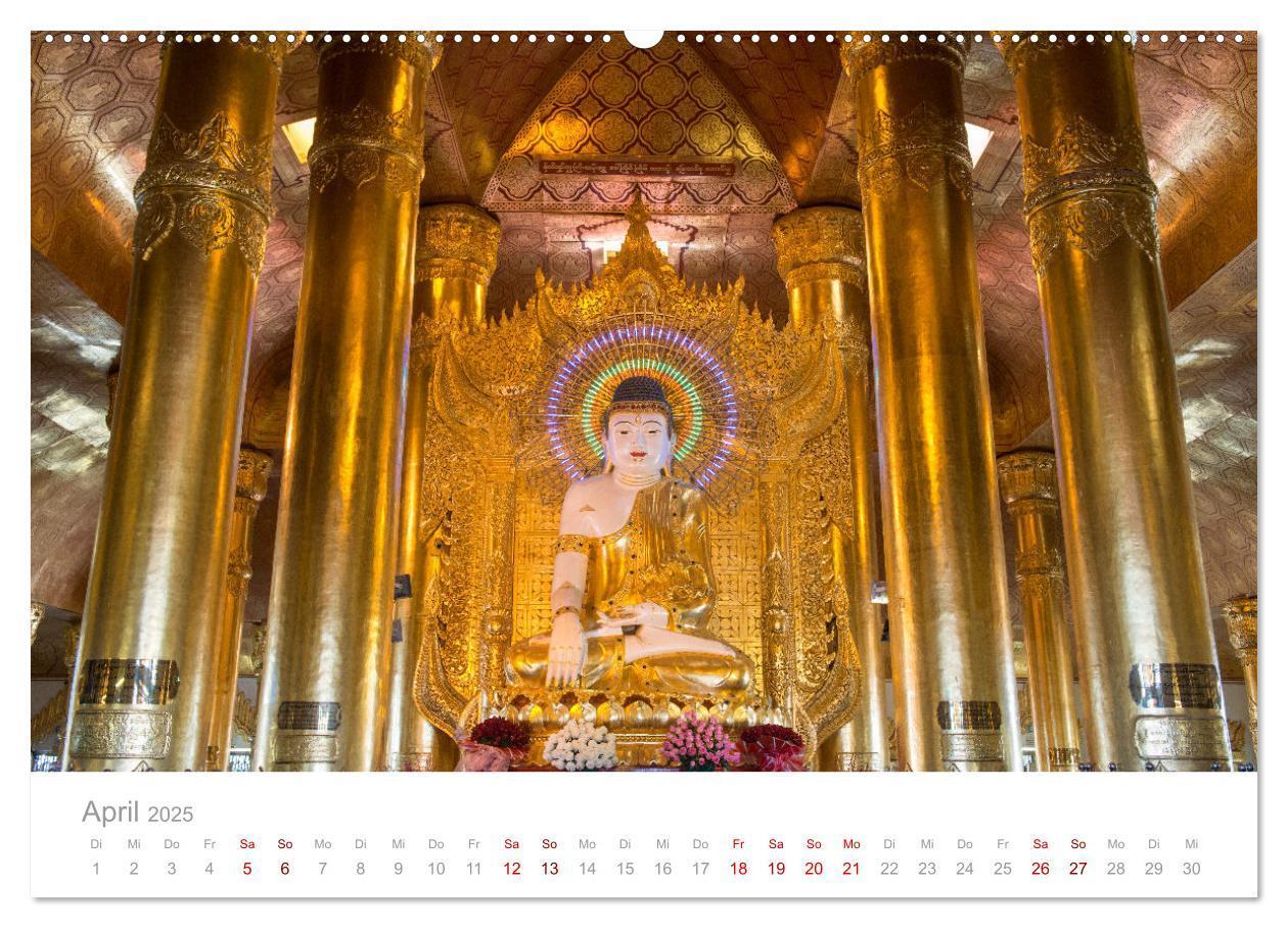 Bild: 9783383956980 | BUDDHA - Im Reich der Achtsamkeit (Wandkalender 2025 DIN A2 quer),...