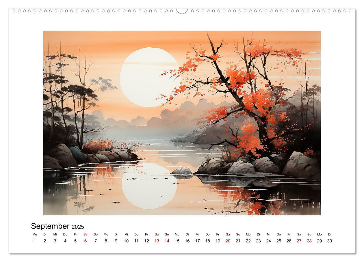 Bild: 9783383794704 | Heiwa - Friedliche Aquarelle im japanischen Stil (Wandkalender 2025...