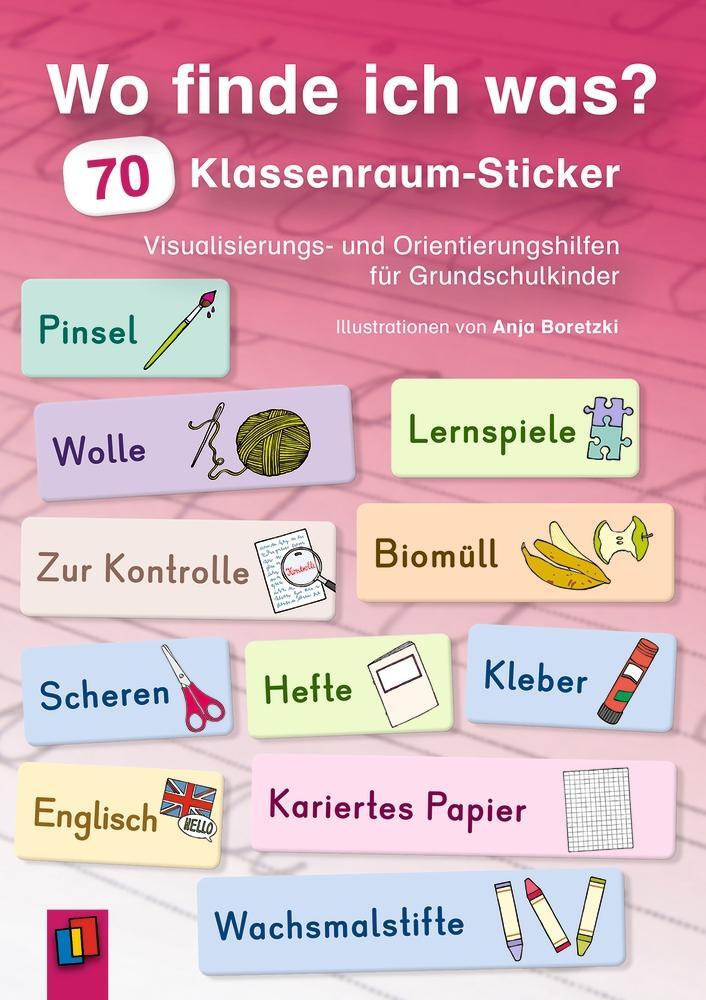 Cover: 9783834646156 | Wo finde ich was? 70 Klassenraum-Sticker | Ruhr | Broschüre | 8 S.