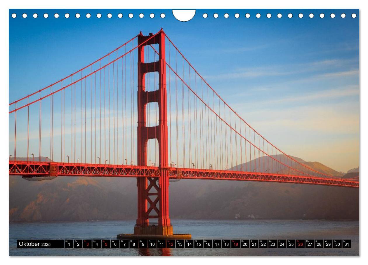 Bild: 9783435742387 | Golden Gate Bridge (Wandkalender 2025 DIN A4 quer), CALVENDO...