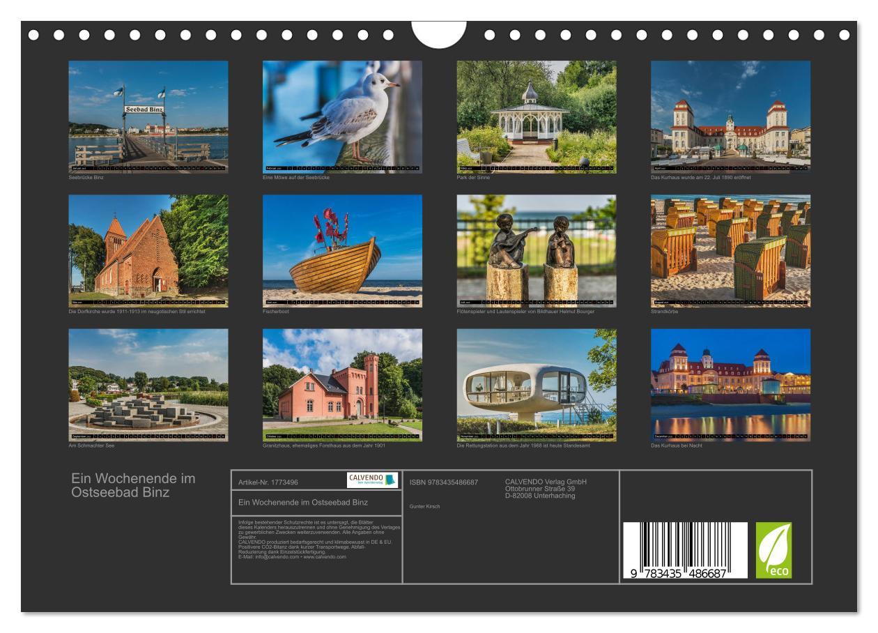 Bild: 9783435486687 | Ein Wochenende im Ostseebad Binz (Wandkalender 2025 DIN A4 quer),...