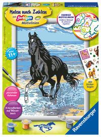 Cover: 4005556285655 | Pferd am Strand. Malen nach Zahlen Serie D Pferde | Spiel | 28565