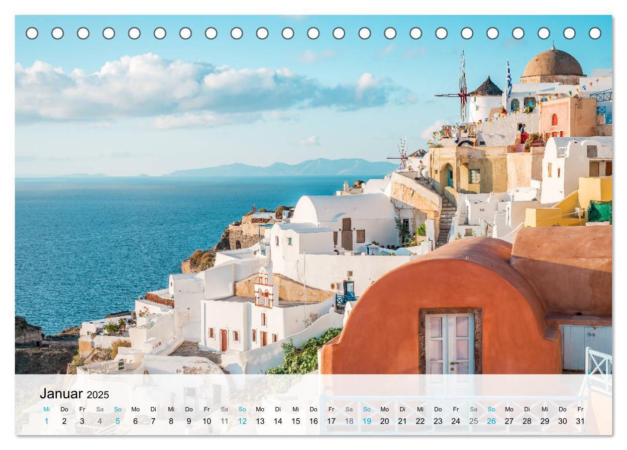 Bild: 9783435107803 | Santorini - Die malerische Kykladeninsel (Tischkalender 2025 DIN A5...