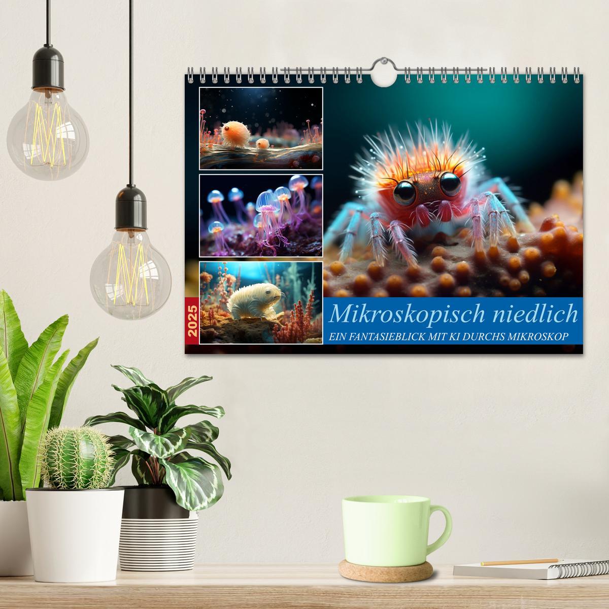 Bild: 9783383847851 | Mikroskopisch niedlich (Wandkalender 2025 DIN A4 quer), CALVENDO...