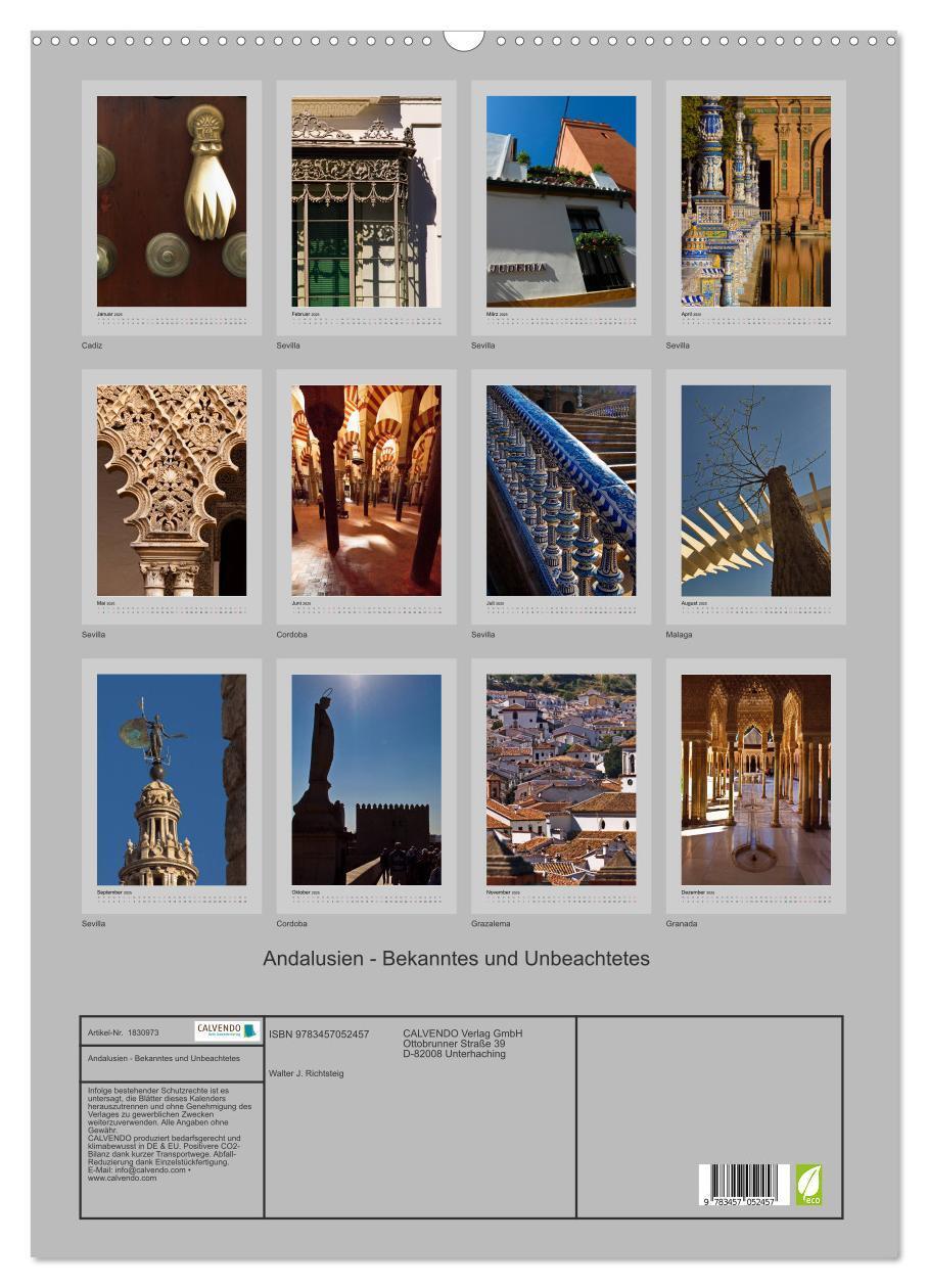 Bild: 9783457052457 | Andalusien - Bekanntes und Unbeachtetes (Wandkalender 2025 DIN A2...