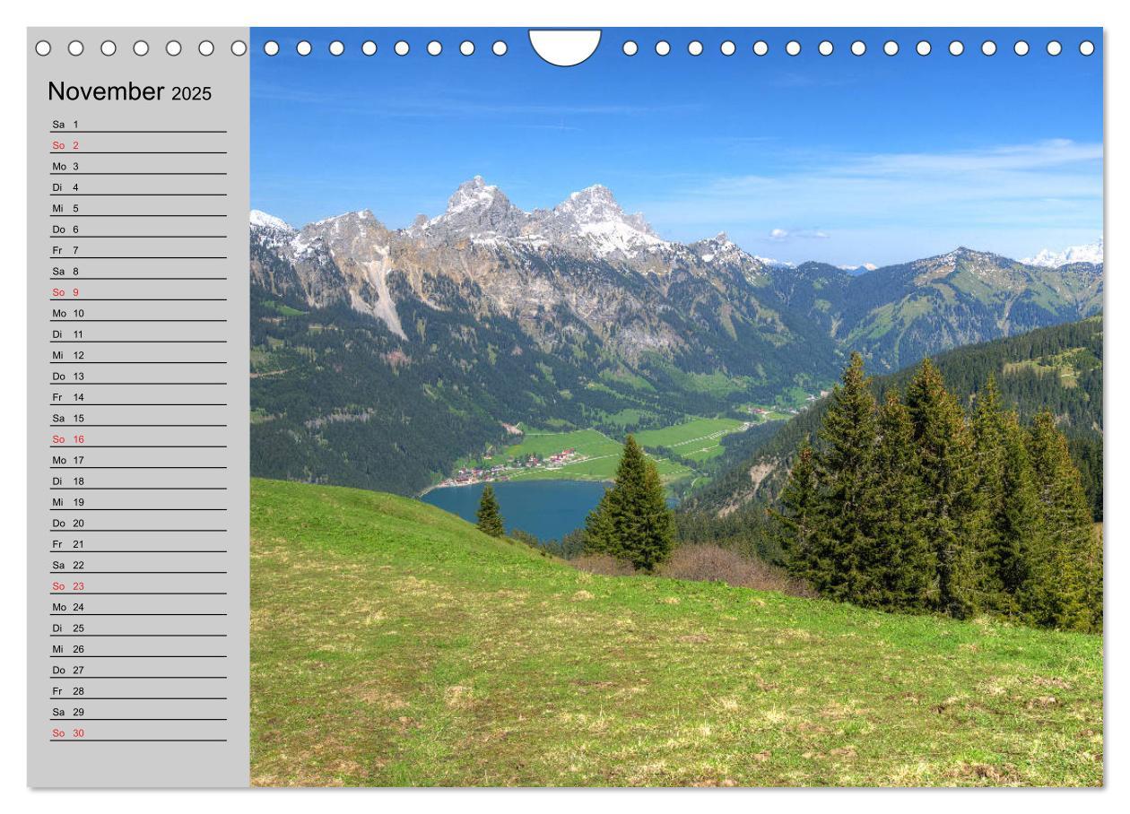 Bild: 9783435216680 | Tannheimer Tal (Wandkalender 2025 DIN A4 quer), CALVENDO...