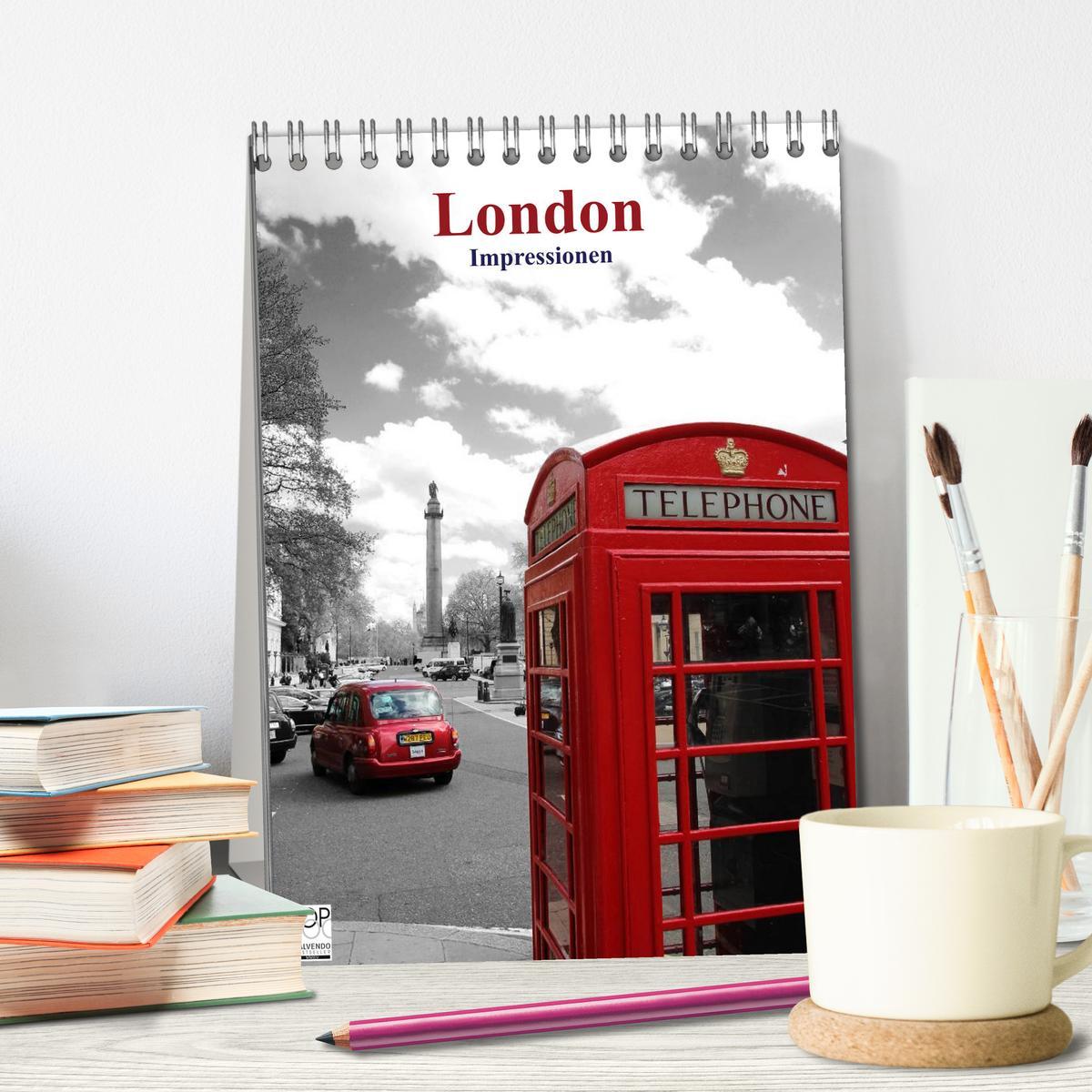 Bild: 9783457065518 | London - Impressionen (Tischkalender 2025 DIN A5 hoch), CALVENDO...