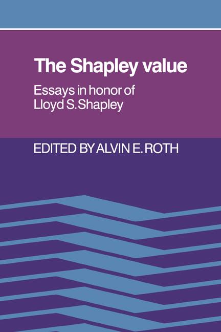 Cover: 9780521021333 | The Shapley Value | Essays in Honor of Lloyd S. Shapley | Roth | Buch