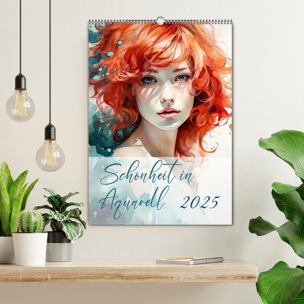 Bild: 9783435845996 | Schönheit in Aquarell (Wandkalender 2025 DIN A2 hoch), CALVENDO...