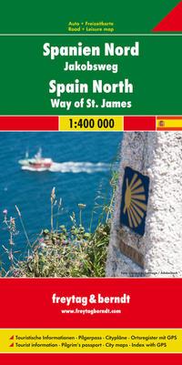 Cover: 9783707915464 | Spanien - Jakobsweg, Autokarte 1:400.000 | freytag &amp; berndt | Deutsch