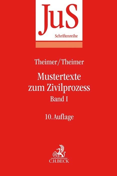 Cover: 9783406754203 | Mustertexte zum Zivilprozess Band I: Erkenntnisverfahren erster...