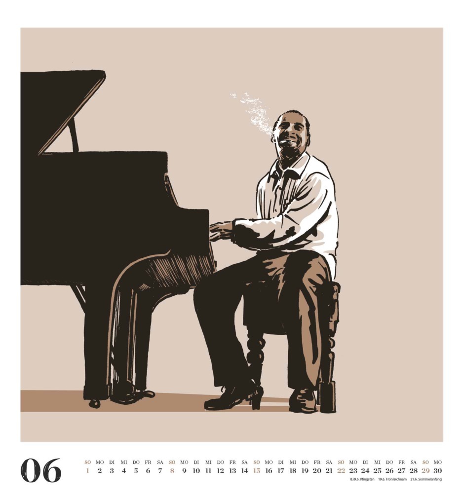 Bild: 4250809654096 | DUMONT - Jazz 2025 Wandkalender, 45x48cm, Kunstkalender mit...