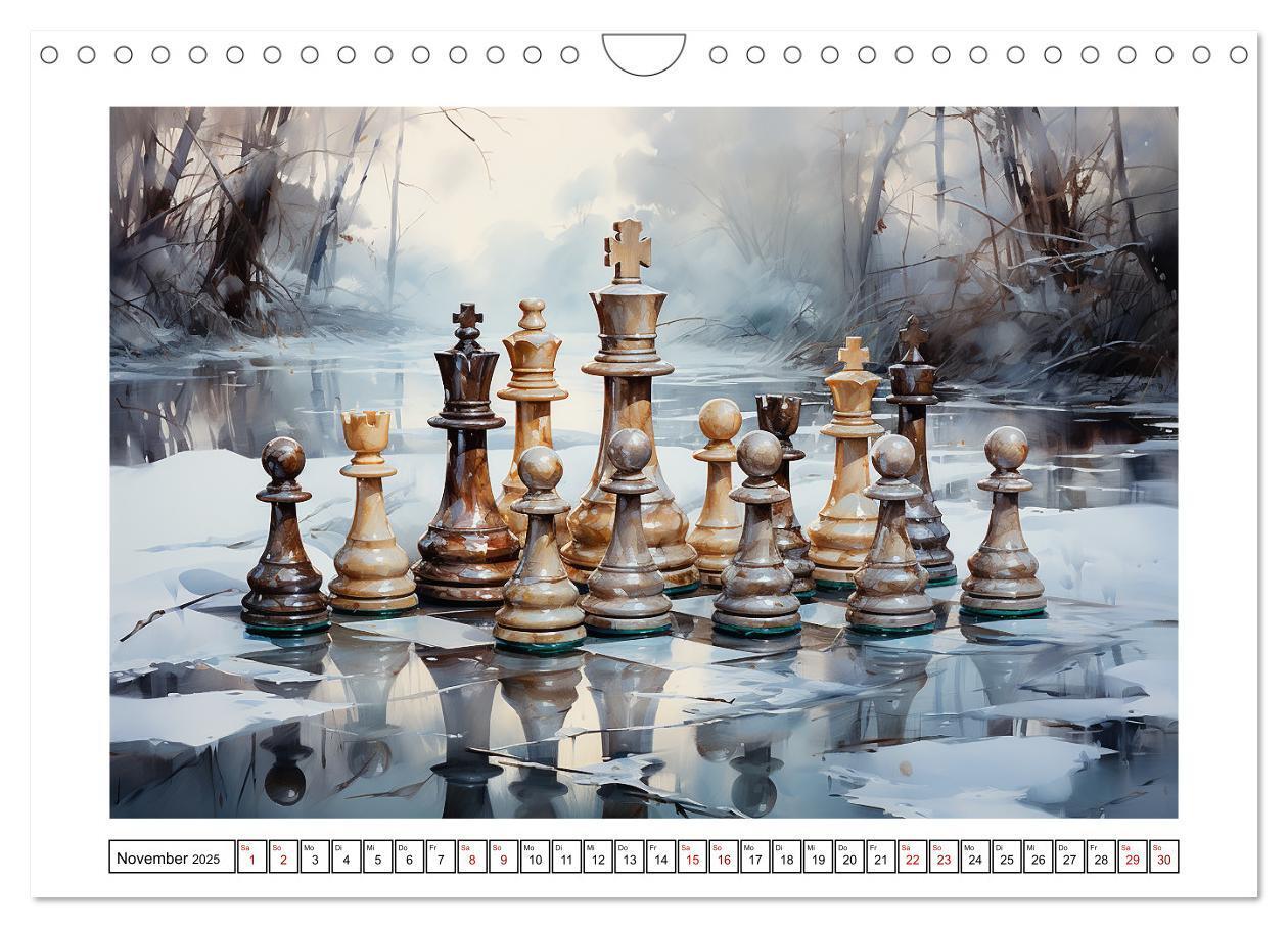 Bild: 9783383851926 | Schach Matt (Wandkalender 2025 DIN A4 quer), CALVENDO Monatskalender