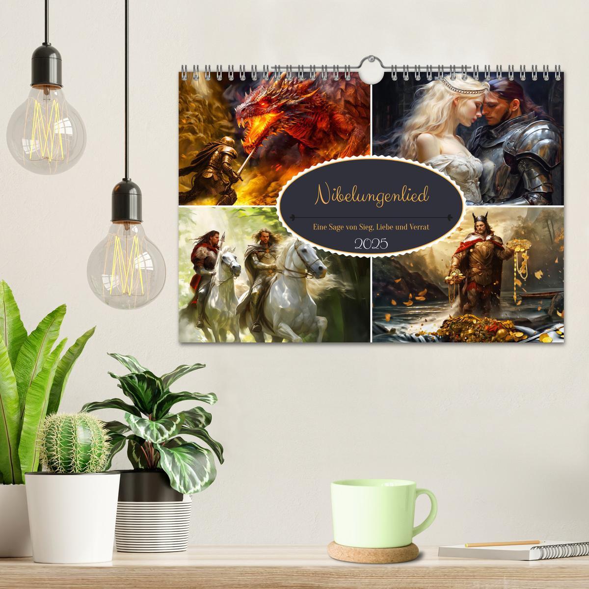 Bild: 9783383856129 | Nibelungenlied - Eine Sage von Sieg, Liebe und Verrat (Wandkalender...