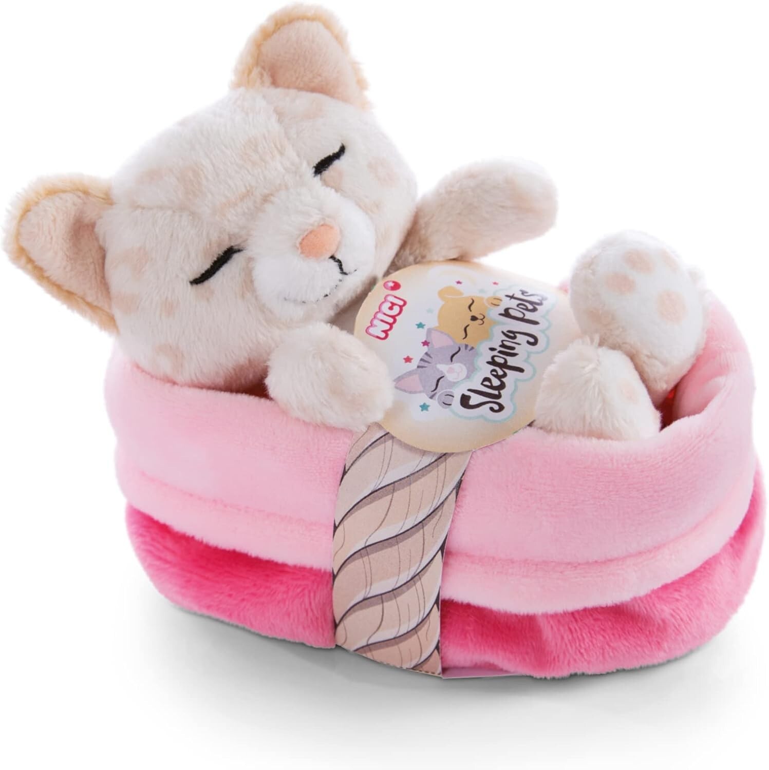 Cover: 4012390478921 | Nici 47892 Sleeping Pets Kätzchen mit Leopardenmuster 12cm im | 47892