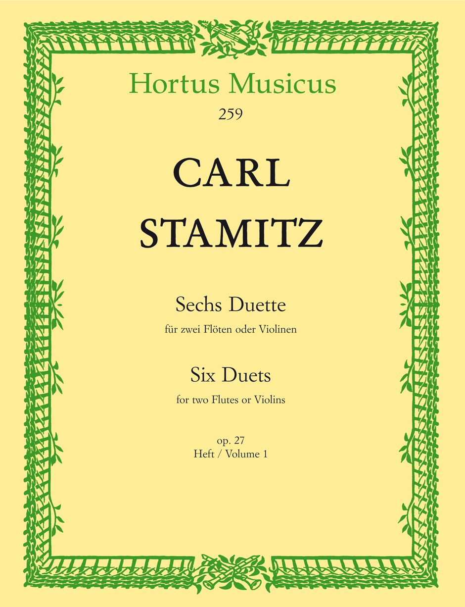 Cover: 9790006004966 | Six Duets - Sechs Duette Op. 27 Vol. 1 | Carl Stamitz | Buch | Deutsch