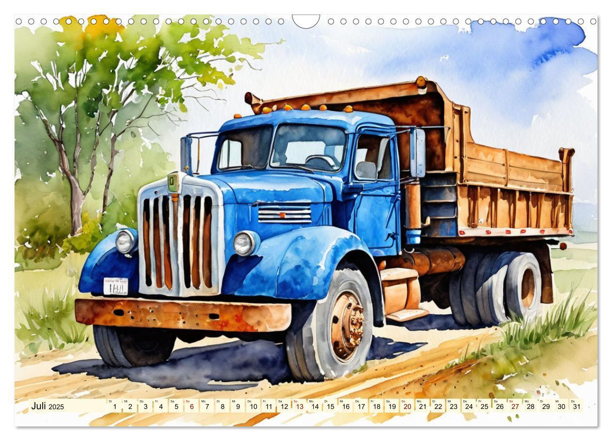 Bild: 9783457151211 | Nostalgische Trucks (Wandkalender 2025 DIN A3 quer), CALVENDO...