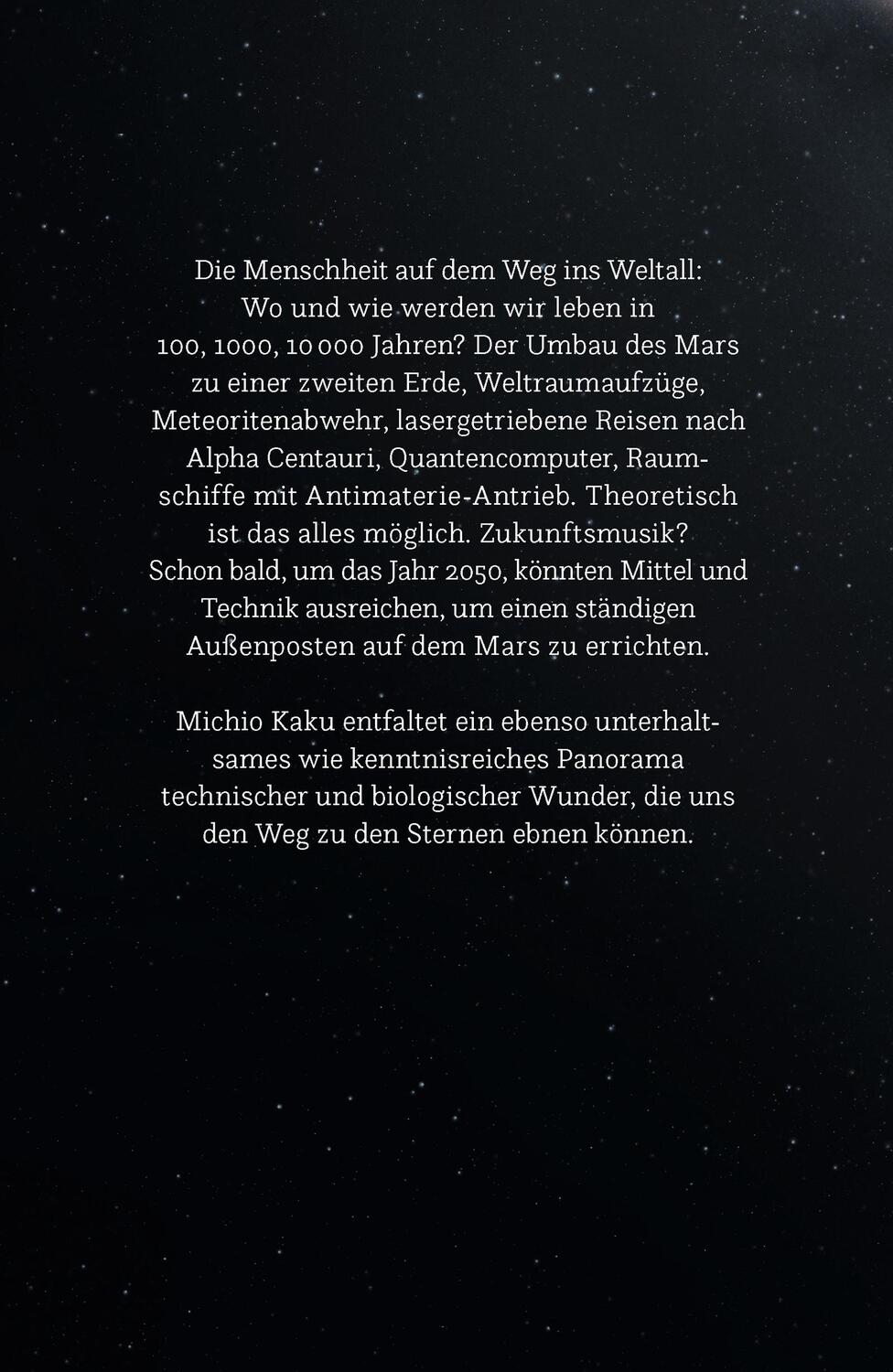 Rückseite: 9783498035785 | Abschied von der Erde | Die Zukunft der Menschheit | Michio Kaku