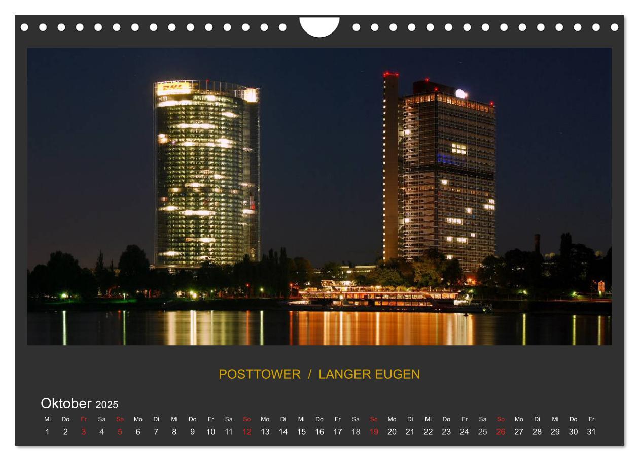 Bild: 9783435830022 | BONNER NACHTFARBEN (Wandkalender 2025 DIN A4 quer), CALVENDO...