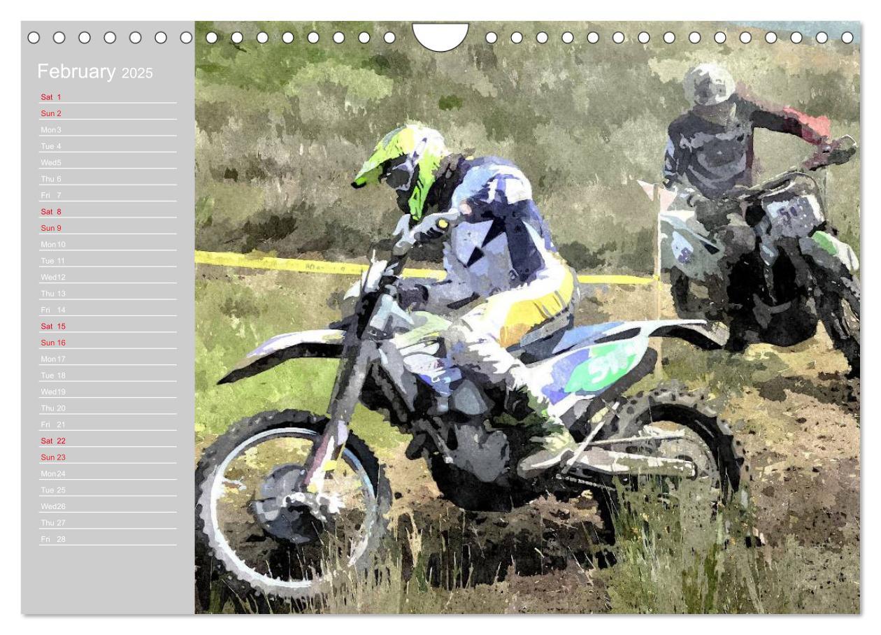 Bild: 9781325952175 | ENDURO RACING 2 (Wall Calendar 2025 DIN A4 landscape), CALVENDO 12...