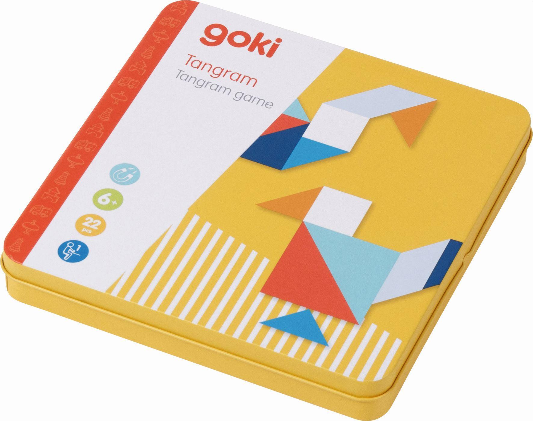 Cover: 4013594566544 | Tangram | 16,2 x 16,2 x 2,6 cm, 7 Magnete, 15 Vorlagekarten, per Stück