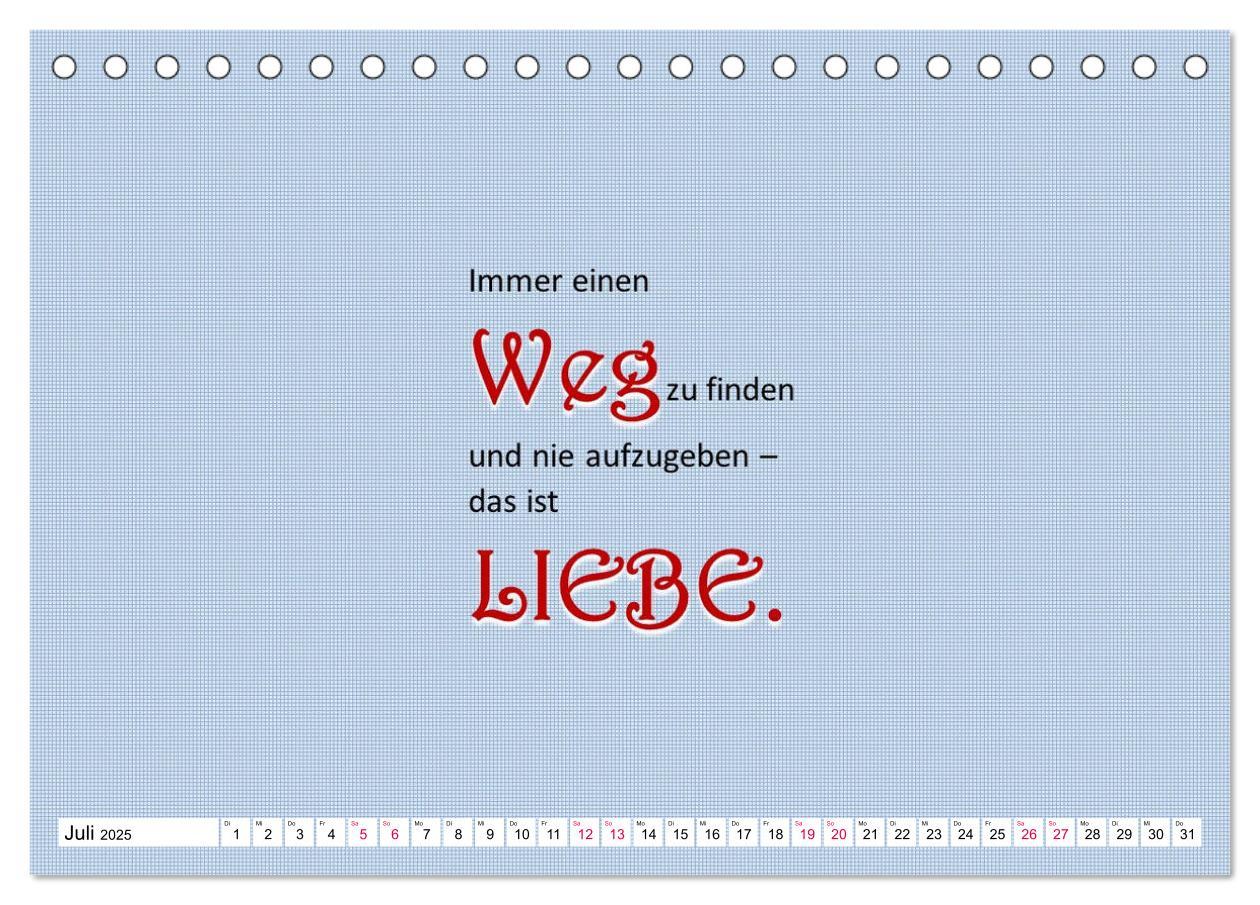 Bild: 9783435124480 | Zitate und Sprüche In Sachen LIEBE (Tischkalender 2025 DIN A5...