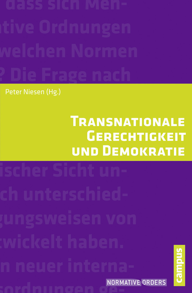 Cover: 9783593397580 | Transnationale Gerechtigkeit und Demokratie | Peter Niesen | Buch