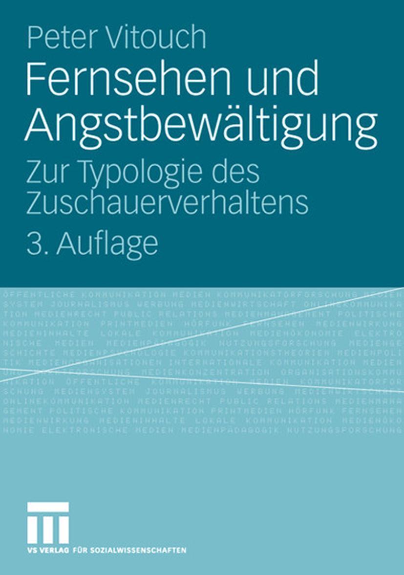 Cover: 9783531153834 | Fernsehen und Angstbewältigung | Zur Typologie des Zuschauerverhaltens