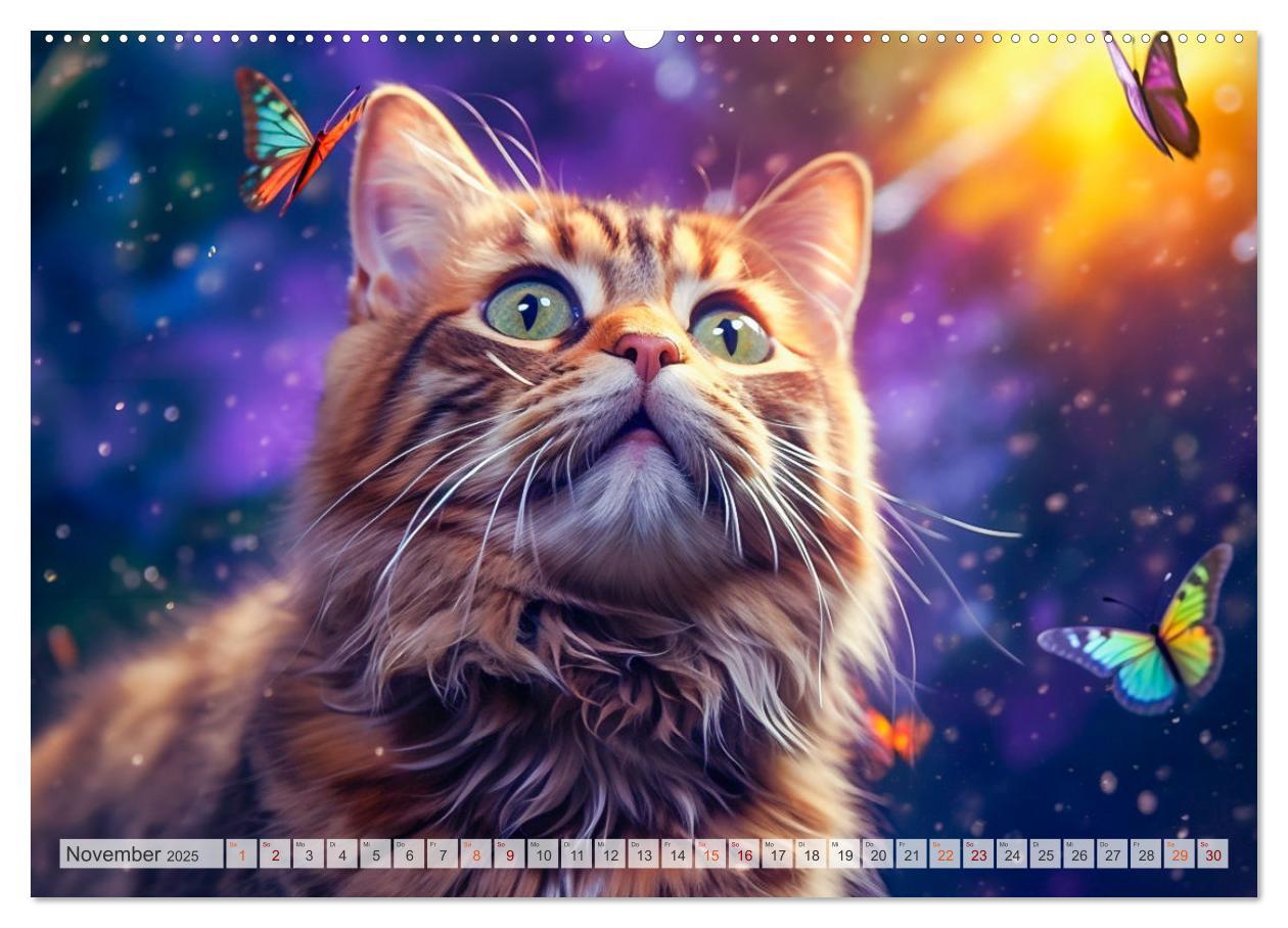 Bild: 9783383862618 | Die Katze und der Schmetterling (Wandkalender 2025 DIN A2 quer),...