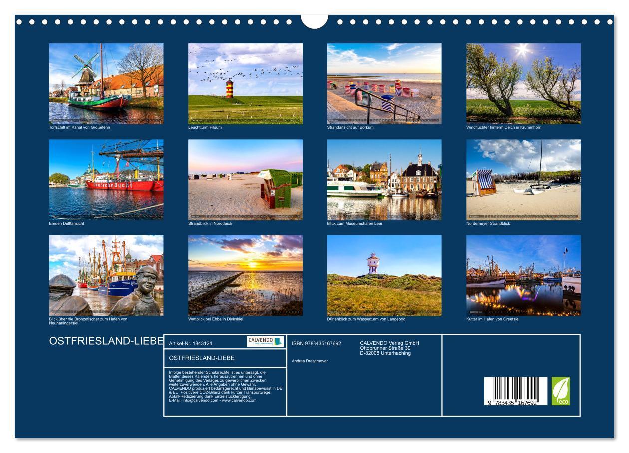 Bild: 9783435167692 | OSTFRIESLAND-LIEBE (Wandkalender 2025 DIN A3 quer), CALVENDO...