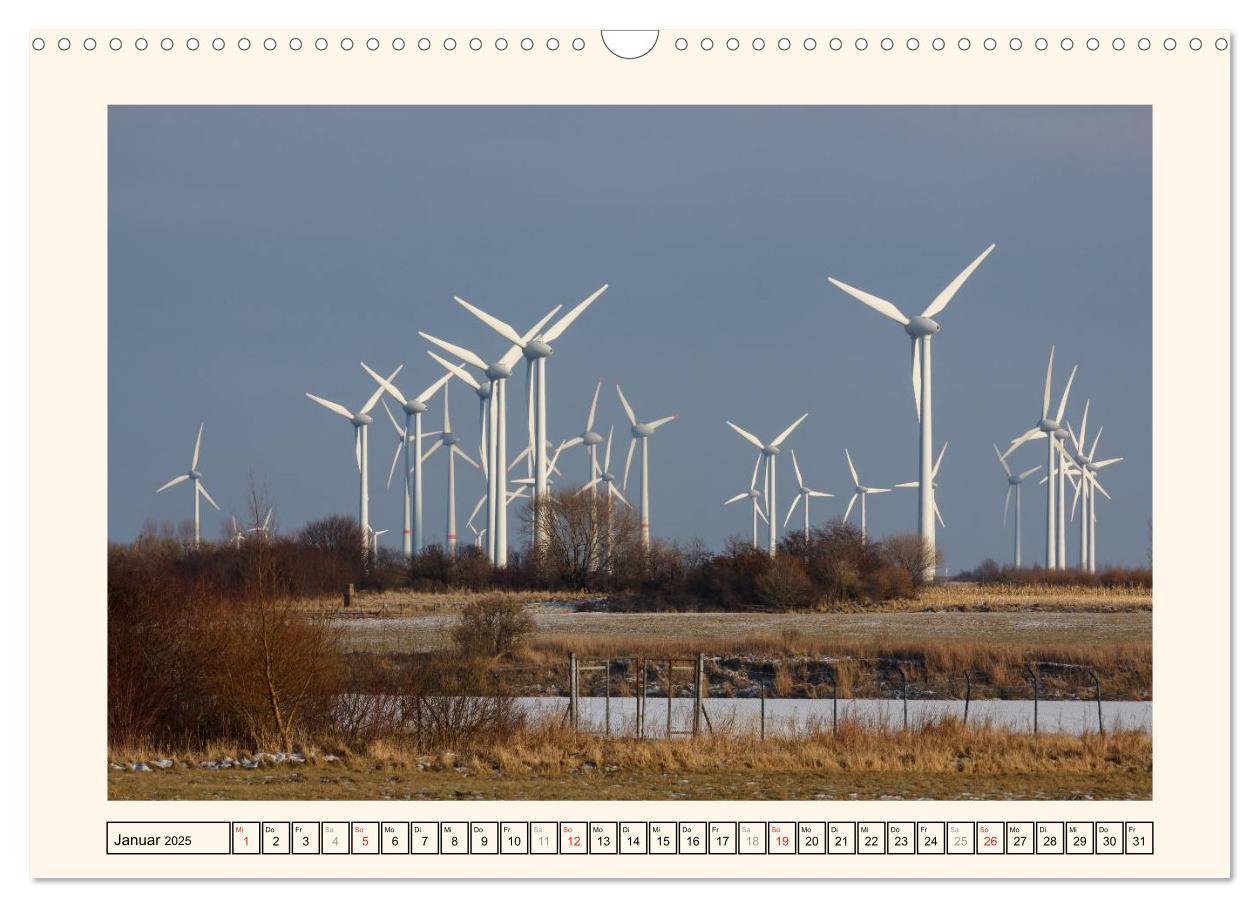 Bild: 9783435710652 | Windkraft in der Landschaft Ostfrieslands (Wandkalender 2025 DIN A3...