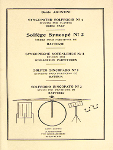 Cover: 9790707005101 | AGOSTINI, D: SOLFEGE SYNCOPE VOLUME 2 DRUMS | DANTE AGOSTINI | Buch