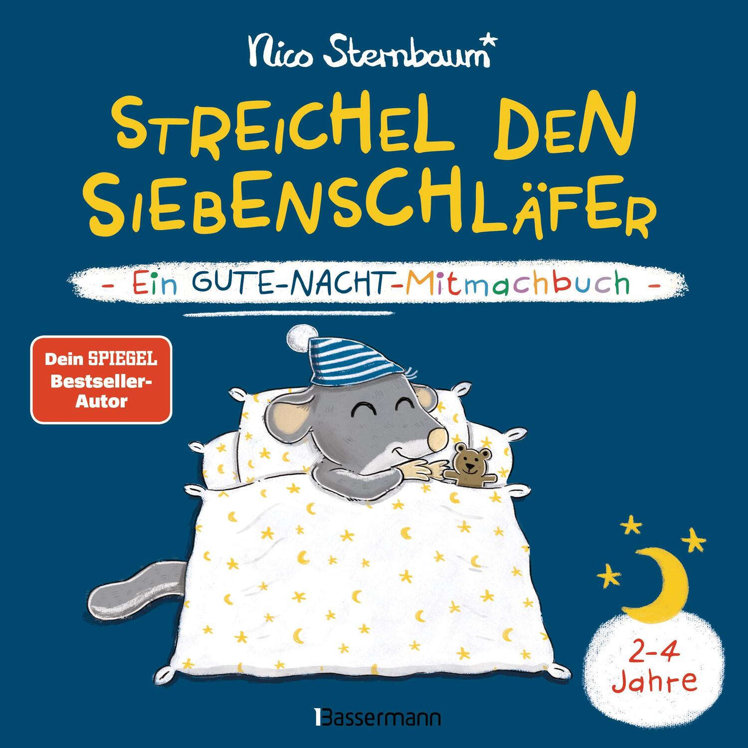 Cover: 9783809448969 | Streichel den Siebenschläfer - Ein Gute-Nacht-Mitmachbuch. Für...