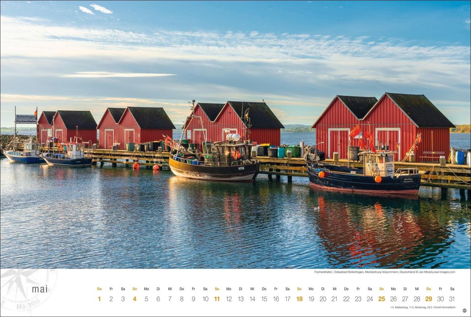 Bild: 9783756404858 | Ostsee Globetrotter Kalender 2025 - Von behaglichen Strandkörben...