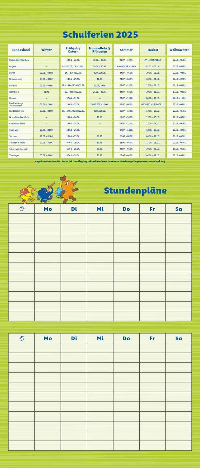 Bild: 4250809653105 | Die Maus 2025 - DUMONT Mega-Familienkalender mit 6 Spalten -...