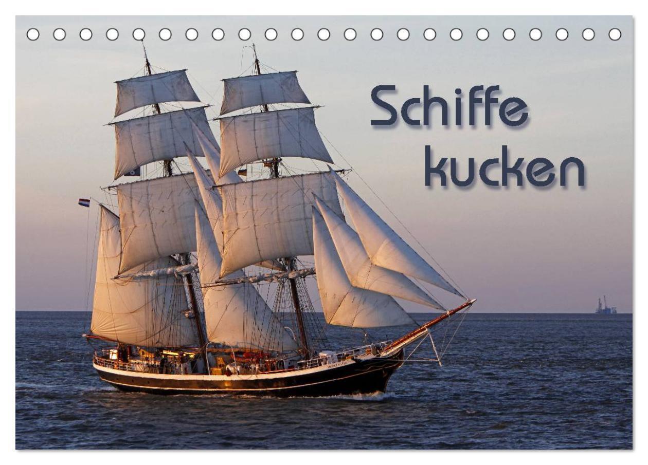 Cover: 9783435752751 | Schiffe kucken (Tischkalender 2025 DIN A5 quer), CALVENDO...