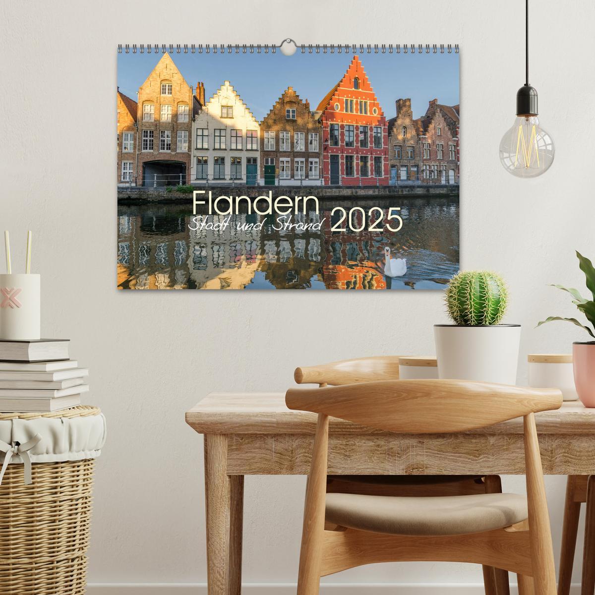 Bild: 9783435364480 | Flandern - Stadt und Strand (Wandkalender 2025 DIN A3 quer),...