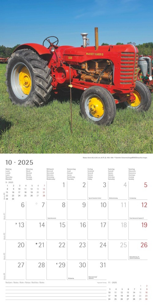 Bild: 4251732343170 | Traktoren Classics 2025 - Broschürenkalender 30x30 cm (30x60...