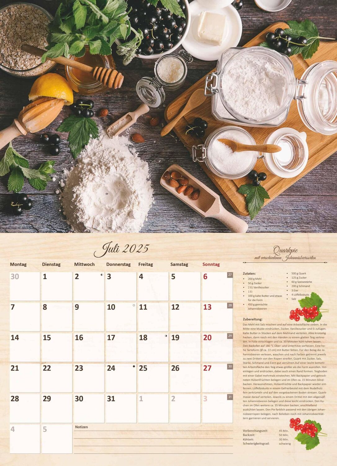 Bild: 4251732344610 | Culinaria - Der große Küchenkalender 2025 - Bildkalender 42x29 cm...