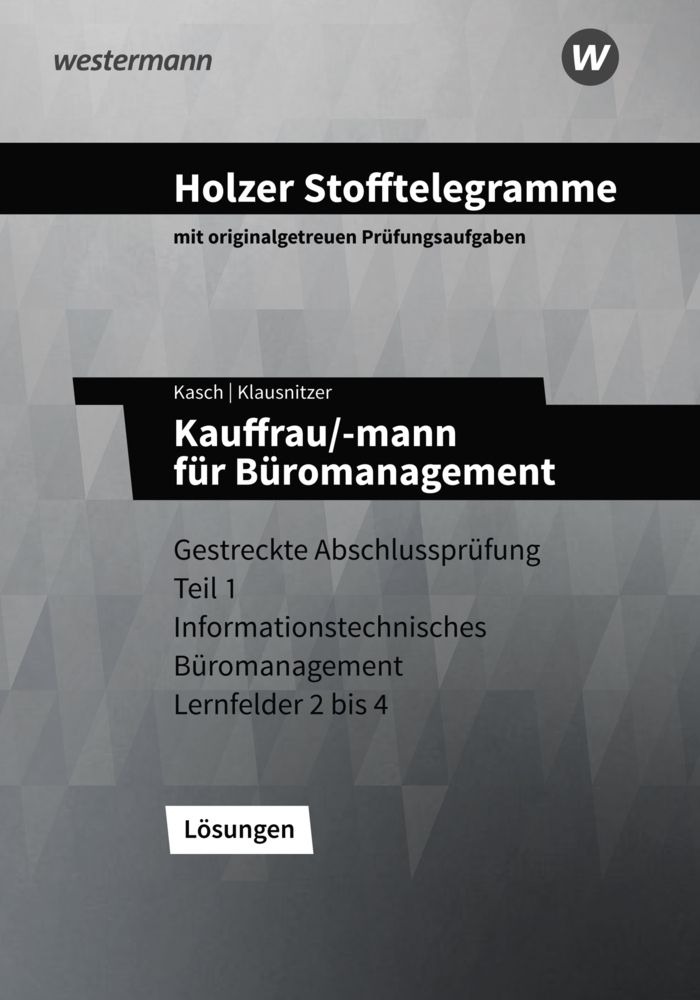 Cover: 9783427149699 | Holzer Stofftelegramme Baden-Württemberg - Kauffrau/-mann für...