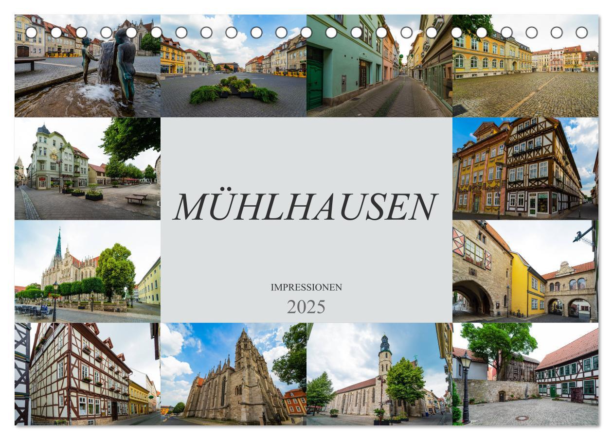 Cover: 9783435313839 | Mühlhausen Impressionen (Tischkalender 2025 DIN A5 quer), CALVENDO...