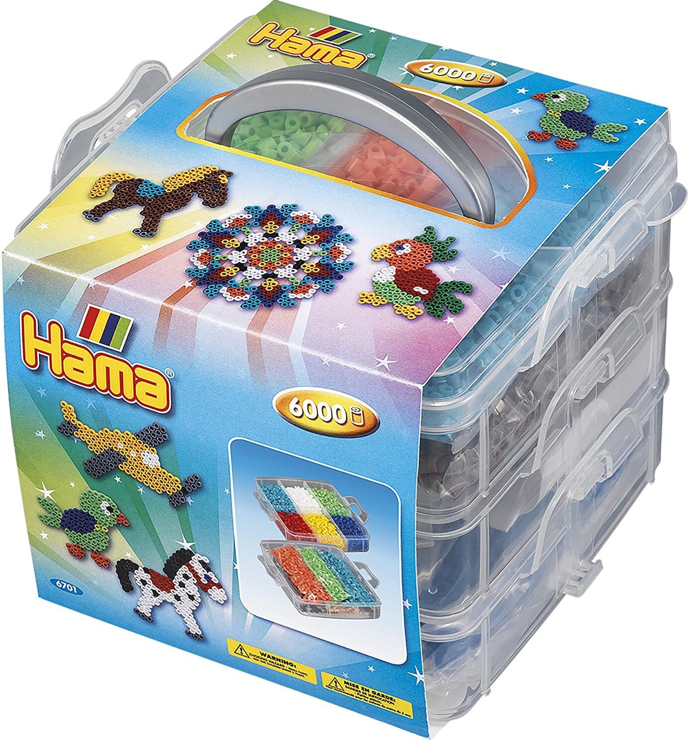 Cover: 28178067014 | Hama 6701 - Sortierbox mit ca. 6000 Midi-Bügelperlen, 3...