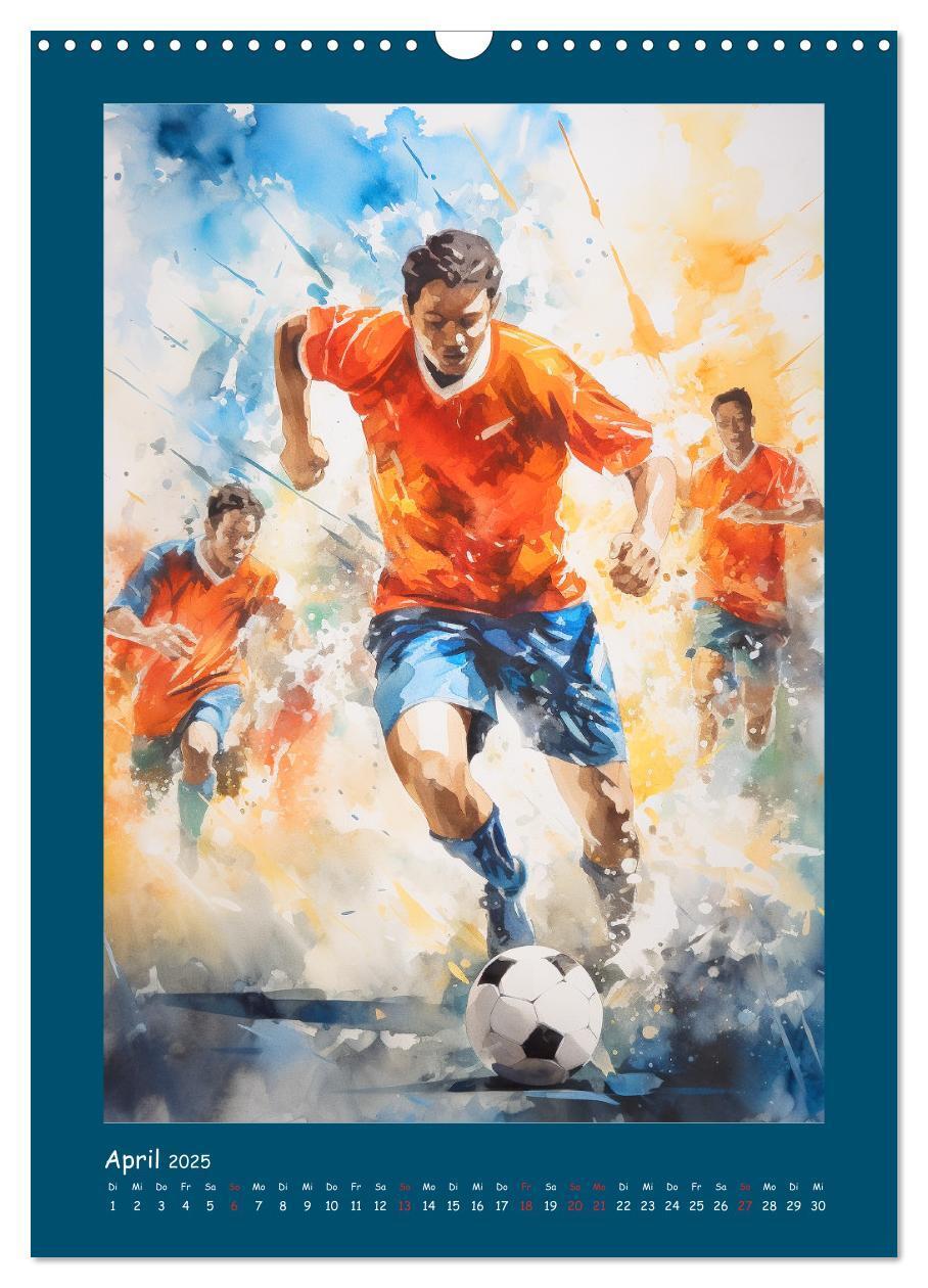 Bild: 9783383806889 | Leidenschaft Fussball. Stadionstimmung im Aquarellstil...