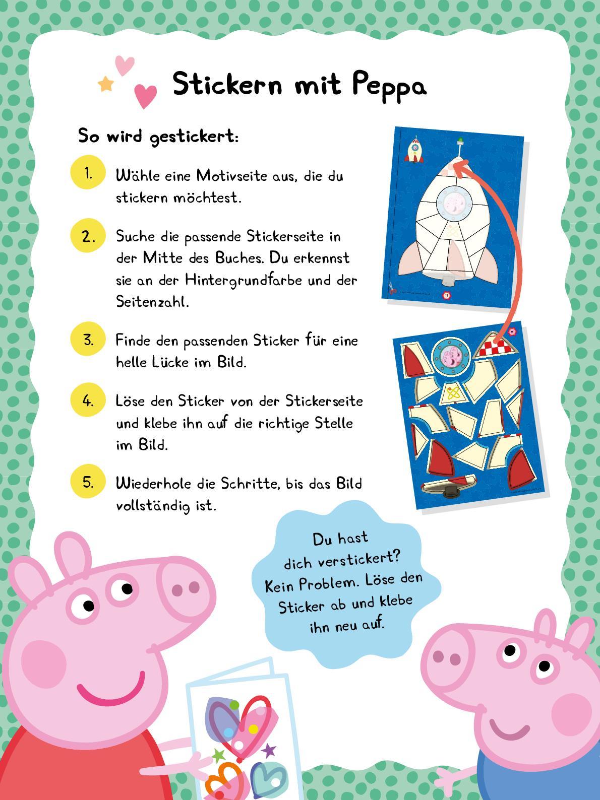 Bild: 9783849946883 | Peppa Pig Meine Sticker-Bilder. Puzzeln mit Stickern | Verlag | Buch