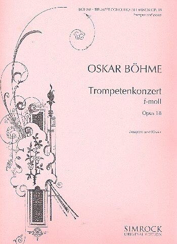 Cover: 9790221100382 | Trumpet Concerto in F Minor op.18 | Oskar Boehme | EAN 9790221100382