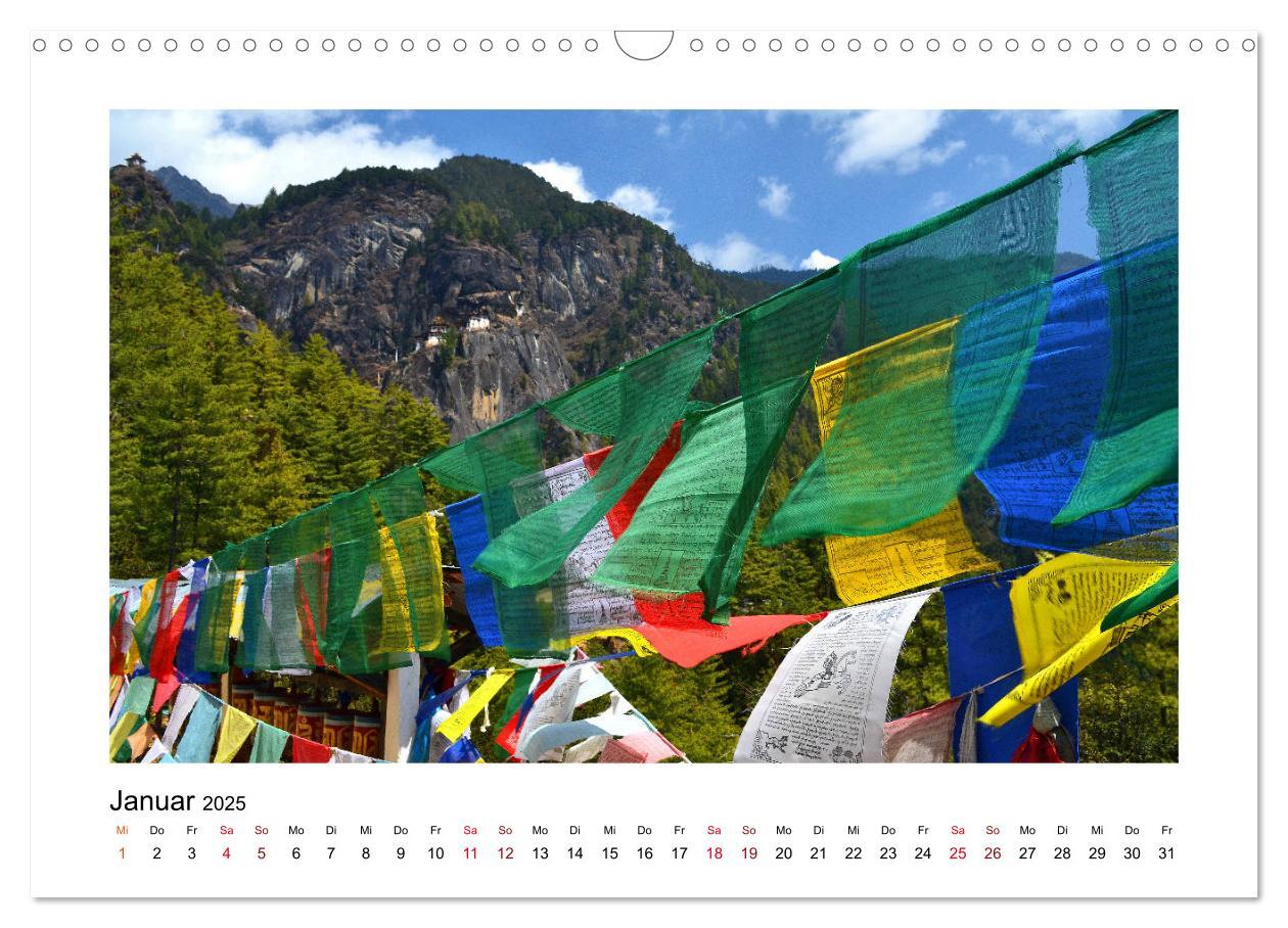 Bild: 9783435127290 | Bhutan ¿ Berge, Buddhismus &amp; Bruttonationalglück (Wandkalender 2025...