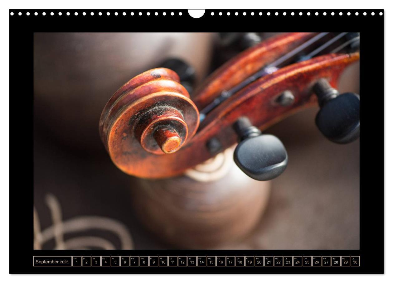 Bild: 9783435755936 | eine Violine (Wandkalender 2025 DIN A3 quer), CALVENDO Monatskalender