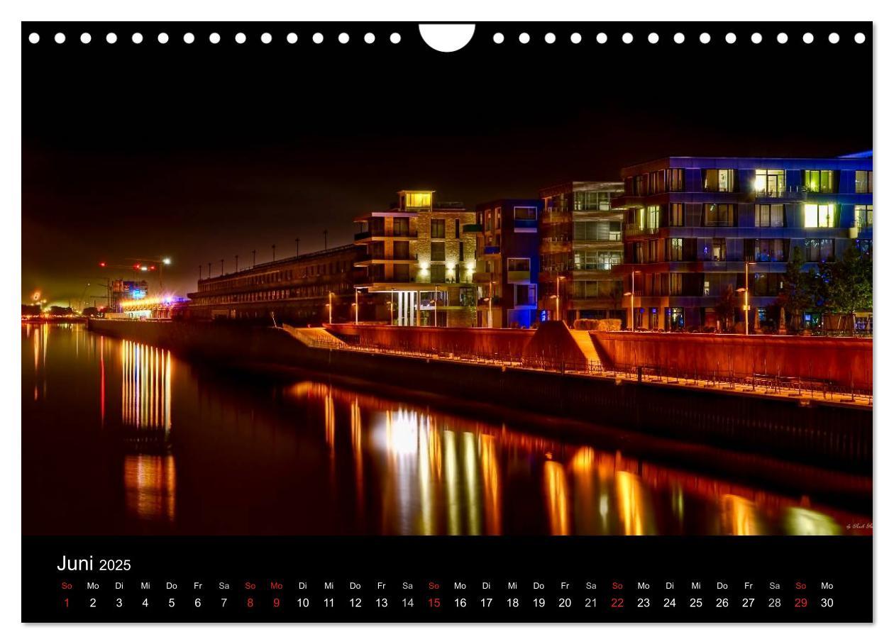 Bild: 9783435740505 | Bremen bei Nacht (Wandkalender 2025 DIN A4 quer), CALVENDO...